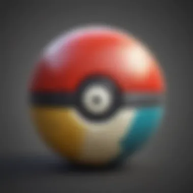 Abstract Pokeball design app icon