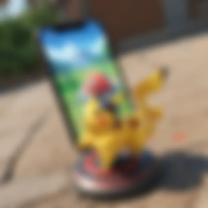 Joystick in action within Pokémon Go