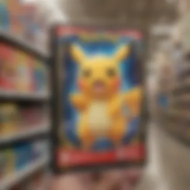 A display of Pokémon cards available at Walmart.