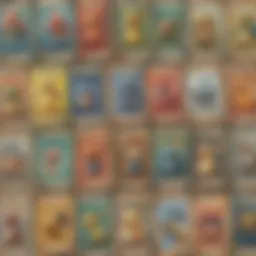 An array of vintage Pokémon card packs showcasing various designs