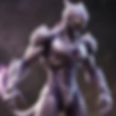 Armored Mewtwo unleashing powerful psychic abilities