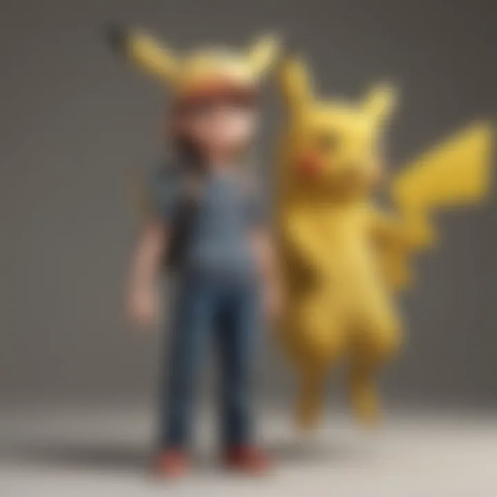 Illustration depicting Ash and Pikachu from the XYZ series