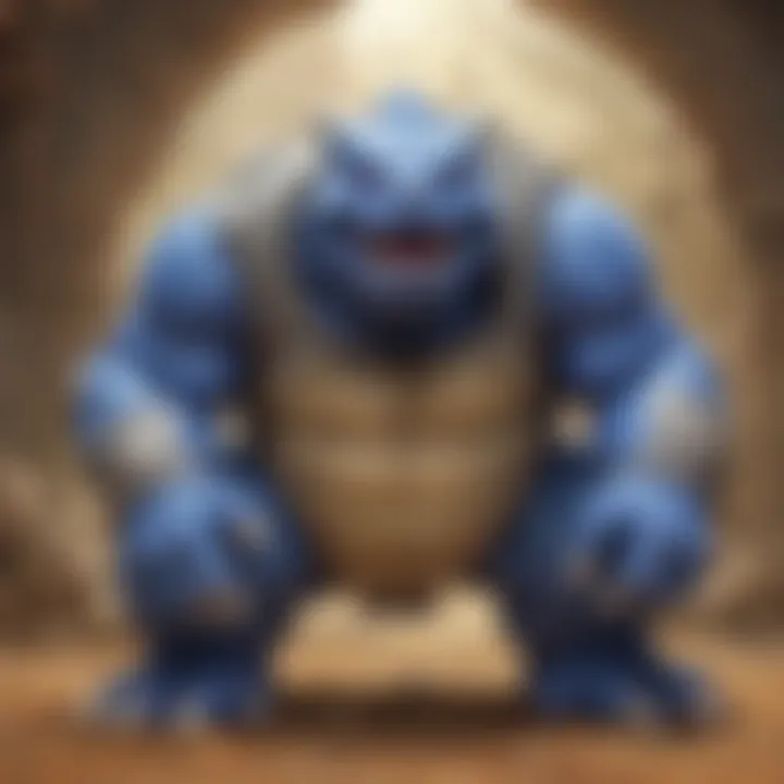 Artistic depiction of Blastoise highlighting its iconic design