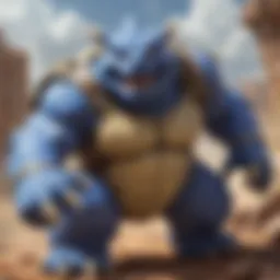 Majestic Blastoise in Battle