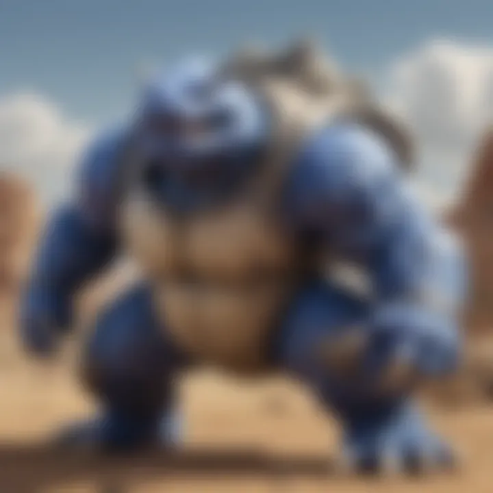 Strategic Blastoise preparing for battle