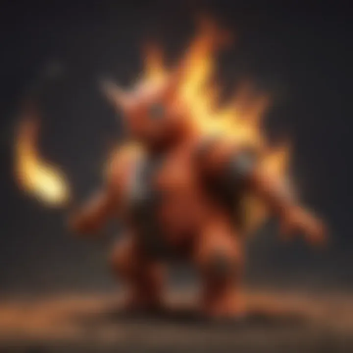 Blazing Flames Igniting Behind a Powerful Sweeper Pokemon