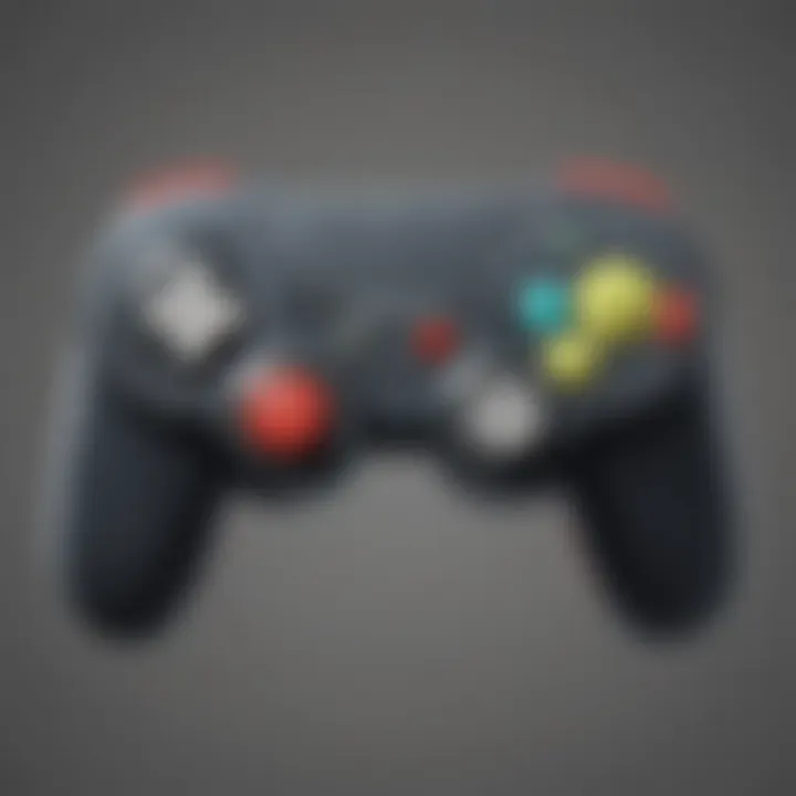 Illustration showcasing the various buttons and controls on the Pokemon Switch controller