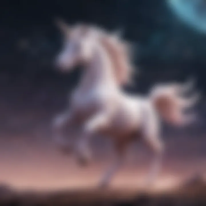 Celestial Starlight Unicorn Pokemon Galloping