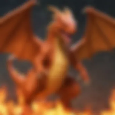 Illustration of Charizard showcasing its fiery power