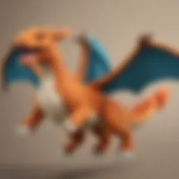 Majestic Charizard Stuffed Animal in Flight