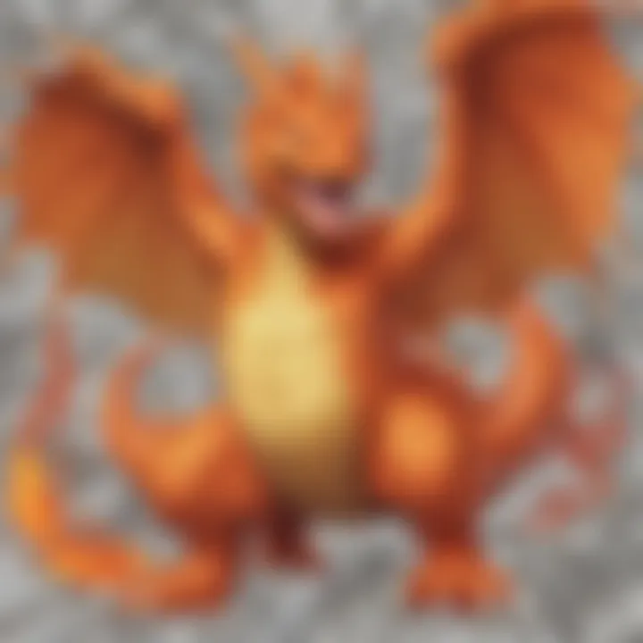 Charizard's Fiery Roar Coloring Design