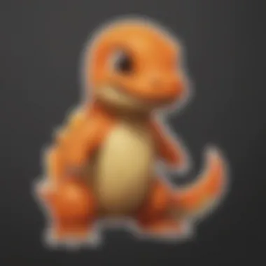 Glow-in-the-dark Charmander sticker