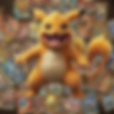Collector's Showcase of Pokémon Cards A collector organizing and displaying their Pokémon card collection