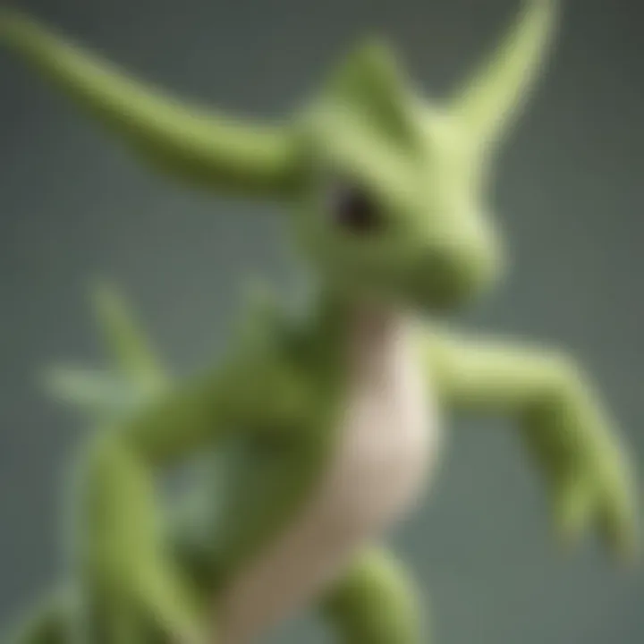 Close-Up Detail of Intricate Scyther Plush Design