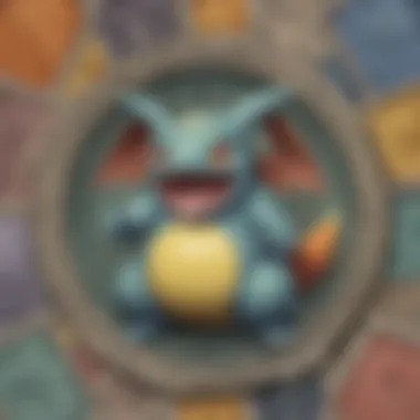 Various materials used in Pokémon TCG mats displayed side by side