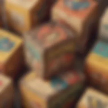 A Nostalgic Collection of Pokémon Boxes Collection of old Pokémon boxes displayed together