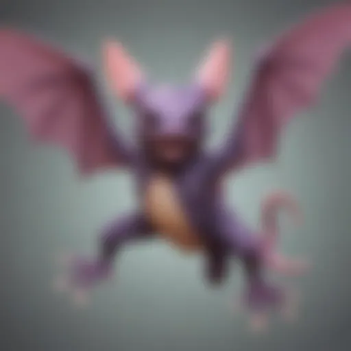 Crobat showcasing its impressive speed and agility in a dynamic pose.