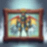 Elegant wooden frame showcasing a rare Pokémon card