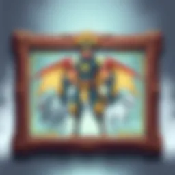 Elegant wooden frame showcasing a rare Pokémon card