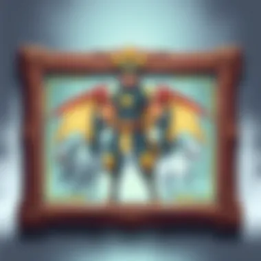 Elegant wooden frame showcasing a rare Pokémon card