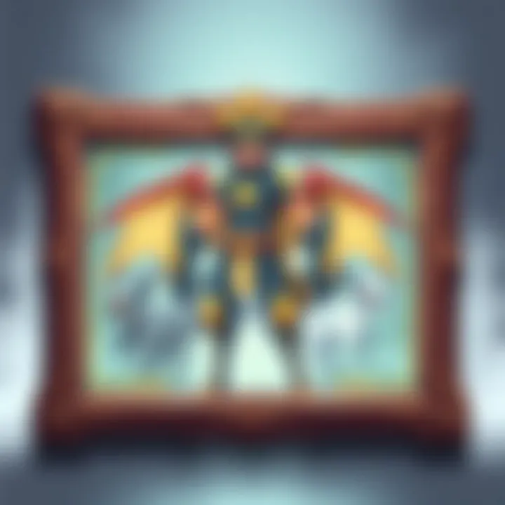 Elegant wooden frame showcasing a rare Pokémon card