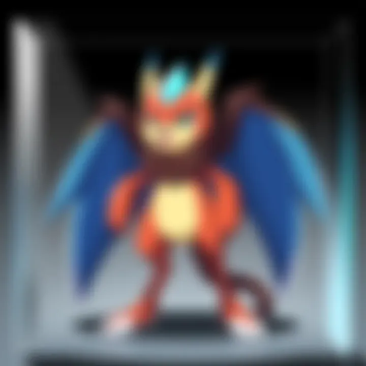 Modern acrylic frame highlighting vibrant Pokémon artwork