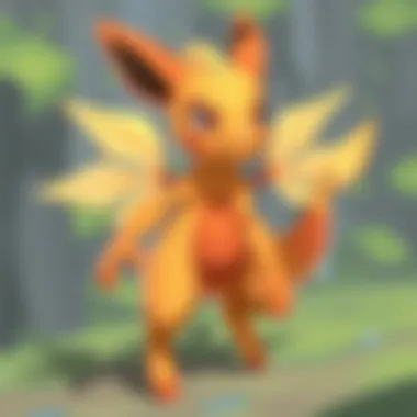 An illustrated map showcasing different Pokemon locations in the game