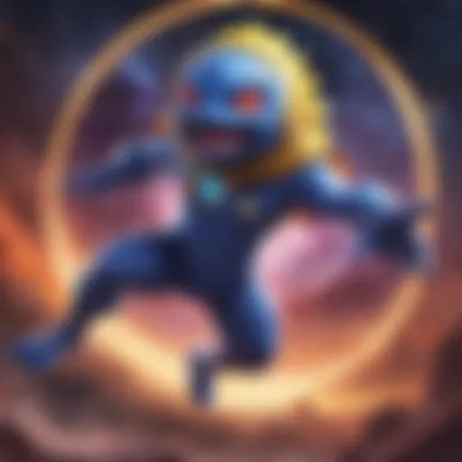 A vibrant Cosmic Eclipse chase card featuring unique artwork