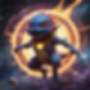 Features of a Rare Cosmic Eclipse Chase Card Close-up of a rare Cosmic Eclipse chase card highlighting its features