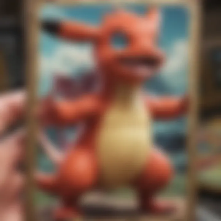 Graded Pokémon cards displayed in a collector's case
