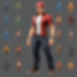 A vibrant collection of custom Pokémon trainer sprites showcasing various styles.