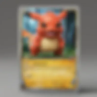 A digital mockup of a customized Pokemon card on a computer screen