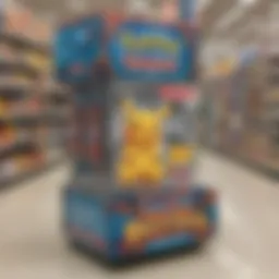 A vibrant display of Pokémon cards at a CVS store