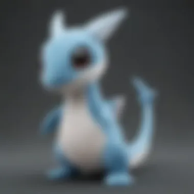 Close-Up of Detailed Dratini Plush Features