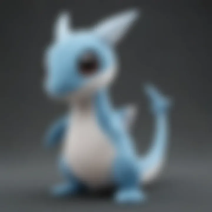 Close-Up of Detailed Dratini Plush Features