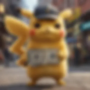 An infographic highlighting the rarity and market value trends of Detective Pikachu cards.