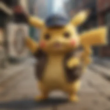 An array of rare Detective Pikachu cards