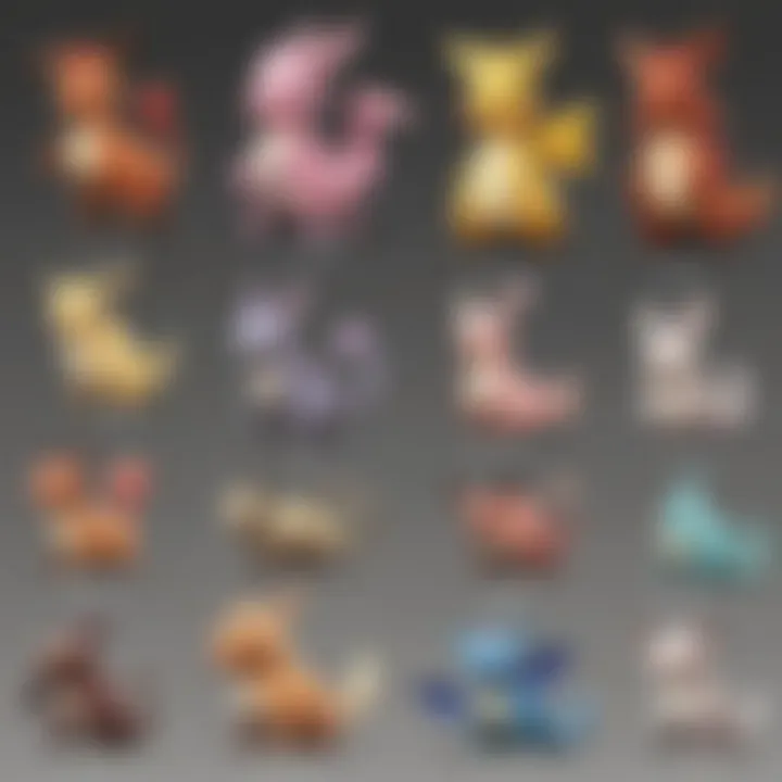A vibrant illustration of various Pokémon types showcasing their unique characteristics.