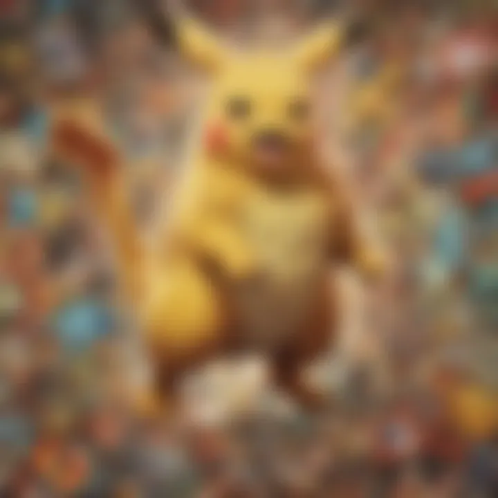 Graph illustrating market trends and values of Pokémon trading cards.