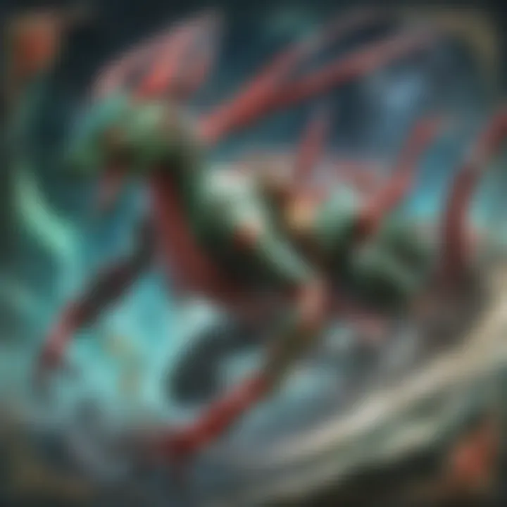 Dynamic Rayquaza Amazing Rare Card in Pokemon Vivid Voltage