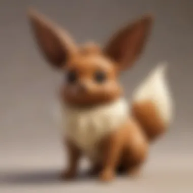 Artistic representation of Eevee in a picturesque setting, highlighting its charm.