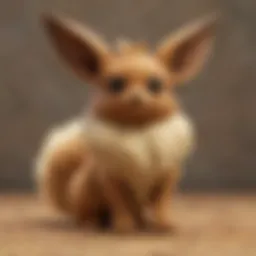 A stunning illustration of Eevee surrounded by its various evolutions.