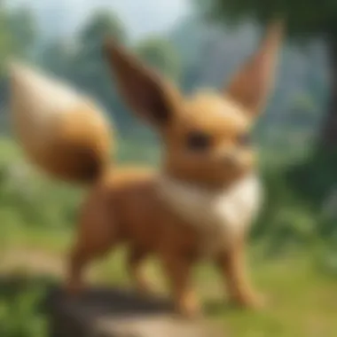 Eevee in Action: Battle Strategies Eevee in a battle scenario showcasing its versatility