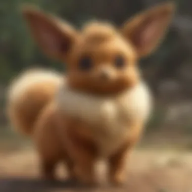 Eevee's Distinctive Appearance Eevee displaying its unique fur texture and colors