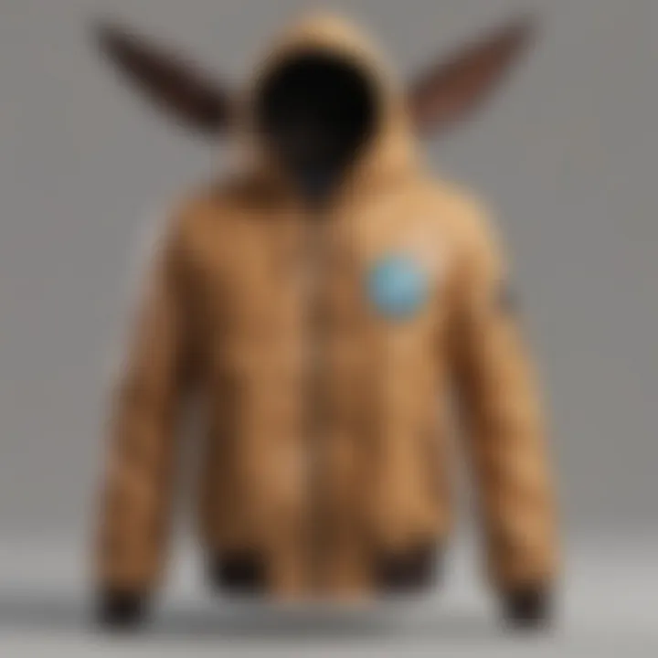 Eevee jacket styled in a futuristic urban setting