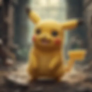 Enchanting Pikachu Poster exuding charm and whimsical allure