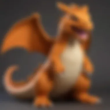 Enchantment of owning a life-size Pokemon plush Charizard