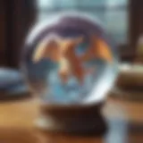 Crystal Ball Revelation Mystical Crystal Ball with Swirling Visions