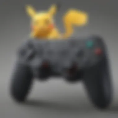 Ergonomic Grip and Comfort Illustration displaying the ergonomic grip and comfort of the Pokemon Switch controller