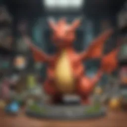 Colorful Pokémon collectibles displayed elegantly